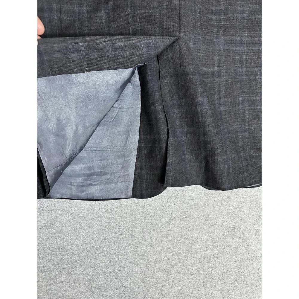 Corporate Image Sport‎ Coat Mens 42R Gray Blue Blazer 2 Button Double Vent